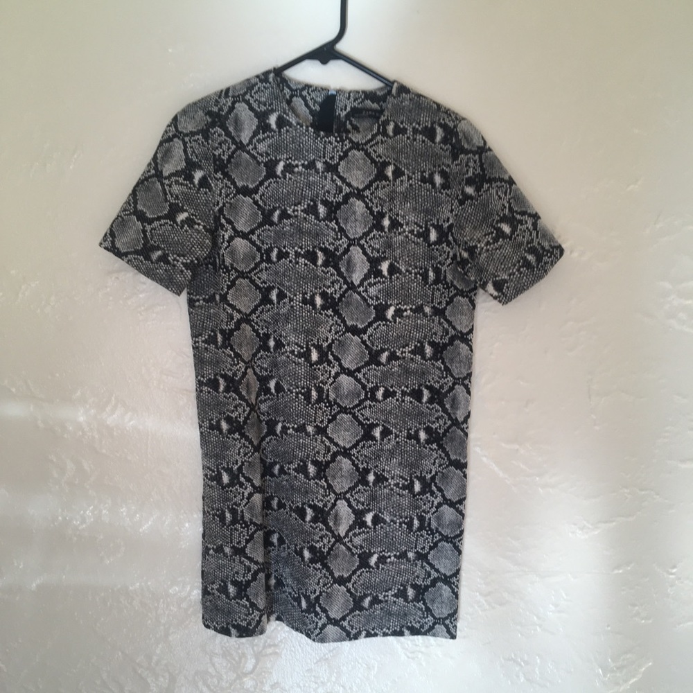 Zara Animal Print Mini Dress